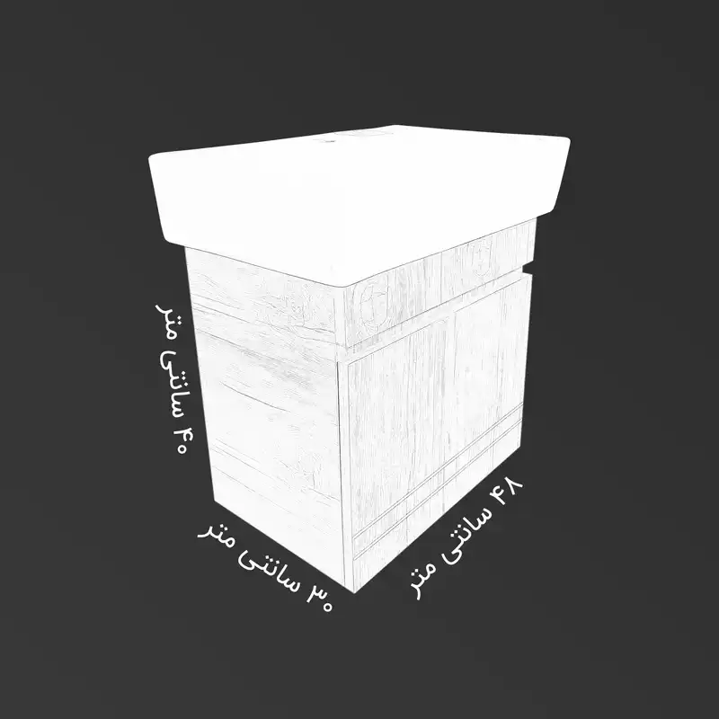 ست کابینت و روشویی مدل N33 به همراه آینه