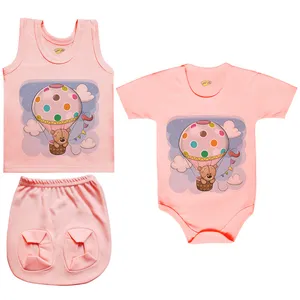 ست 3 تکه لباس نوزادی کارانس مدل PRSZS-3244