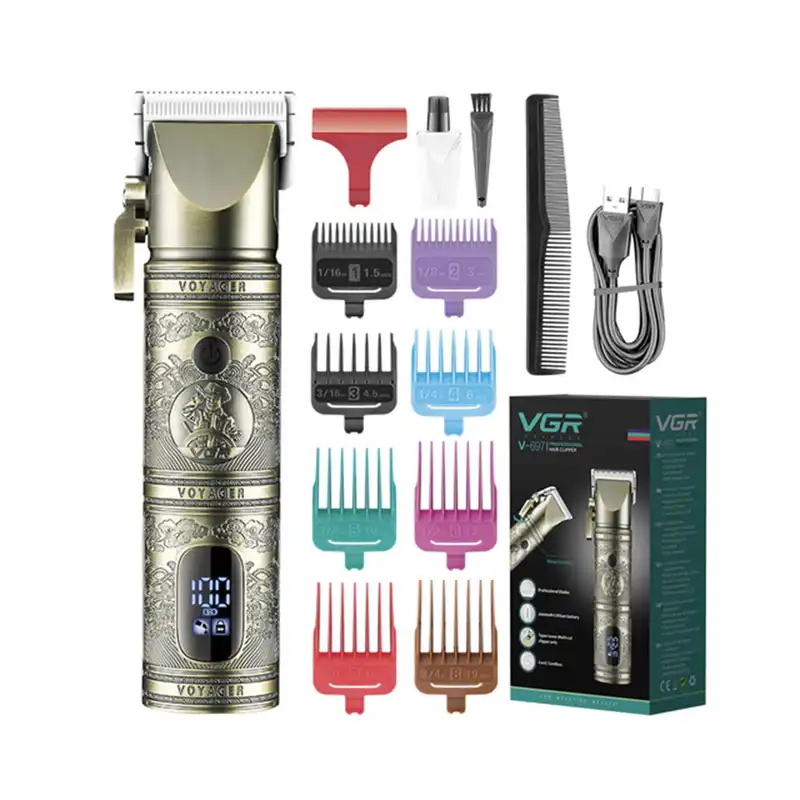 ماشین اصلاح موی صورت و بدن وی جی ار مدل V-697 V-335 V-962 مجموعه 3 عددی