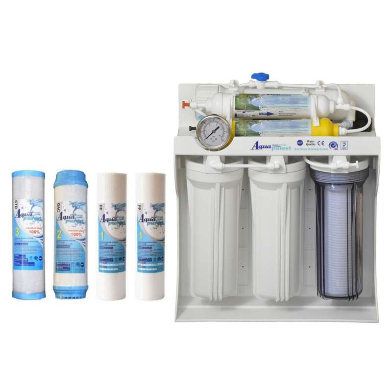 دستگاه تصفیه کننده آب آکوا پیورست مدل TM 1112 به همراه فیلتر بسته 4 عددی