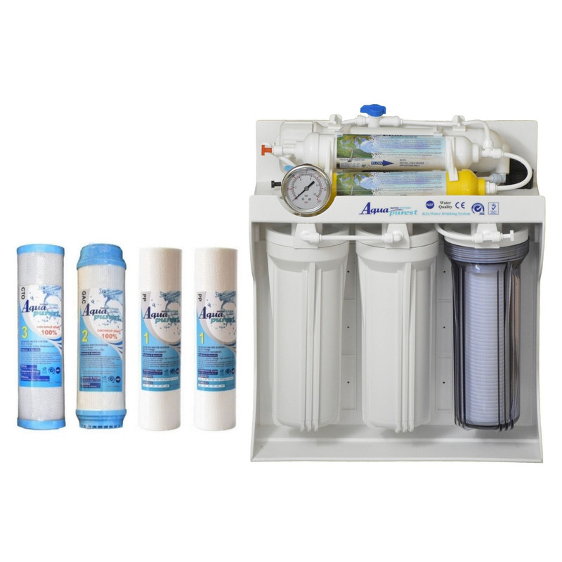 دستگاه تصفیه کننده آب آکوا پیورست مدل TM 1112 به همراه فیلتر بسته 4 عددی