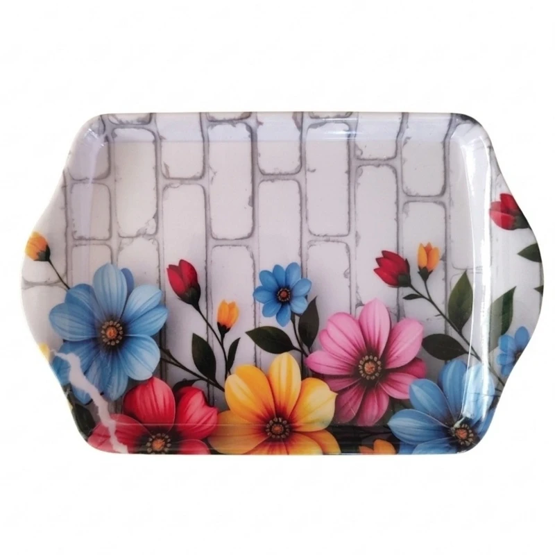 سینی دسته دار کد 4000 مدل مستطیل سایز 14×21 سانتی‌متر
