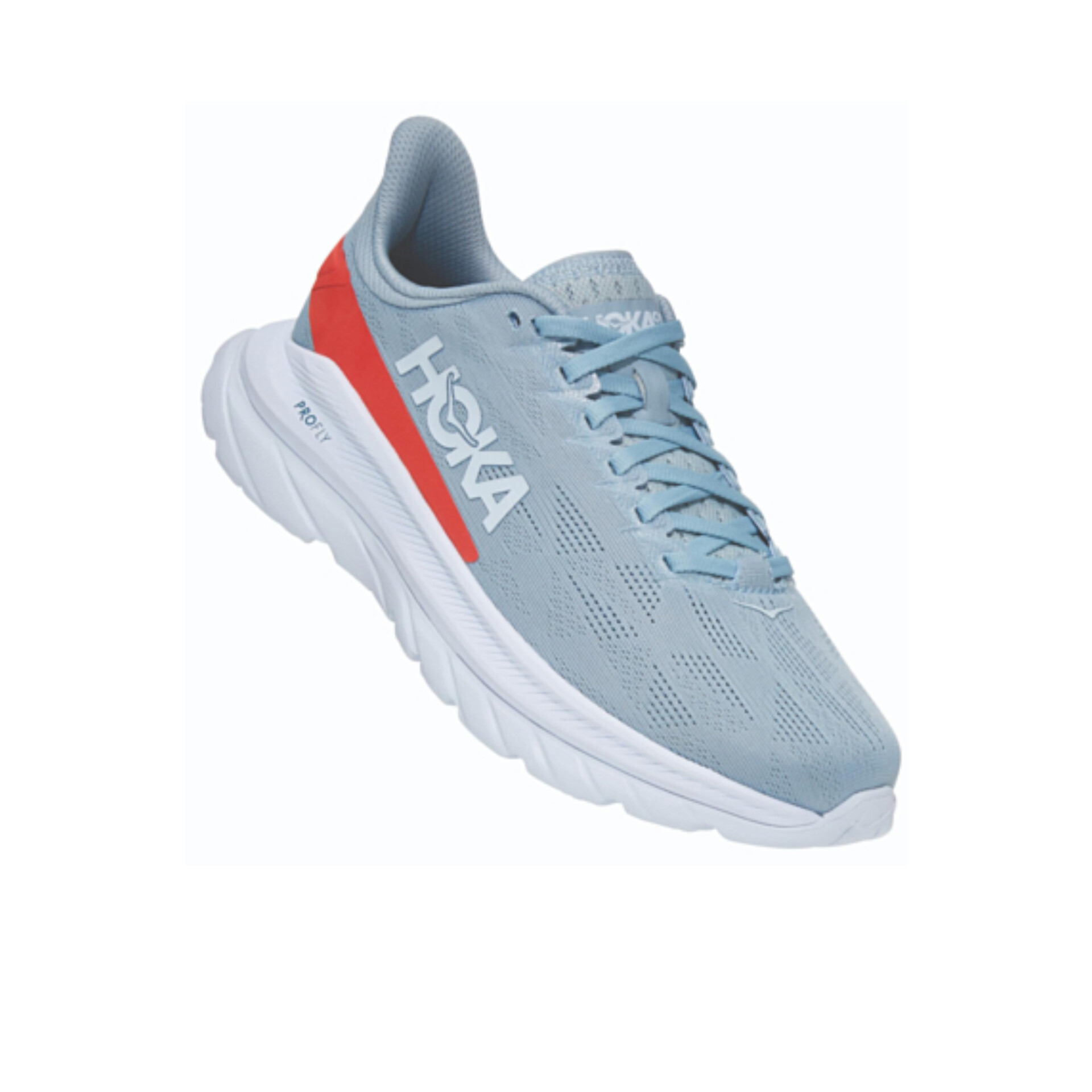 کفش مخصوص دویدن هوکا مدل One one Mach 4 Blue fog