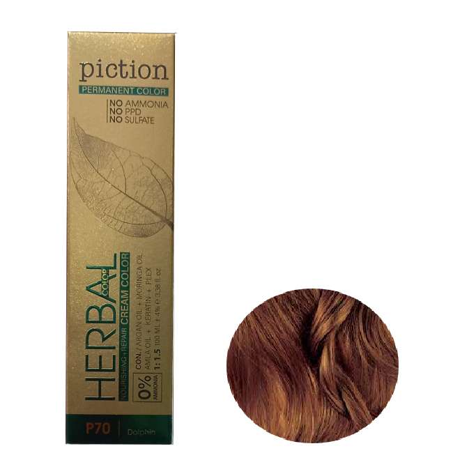 رنگ مو پیکشن   شماره 6.7  حجم 100 میلی لیتر   رنگ بلوند شکلاتی تیره