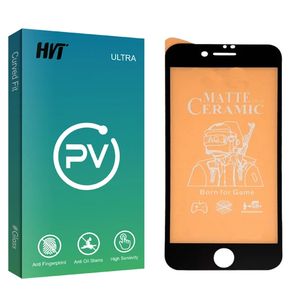 محافظ صفحه نمایش سرامیکی مات اچ وی تی مدل PV glass مناسب برای گوشی موبایل اپل Iphone 8