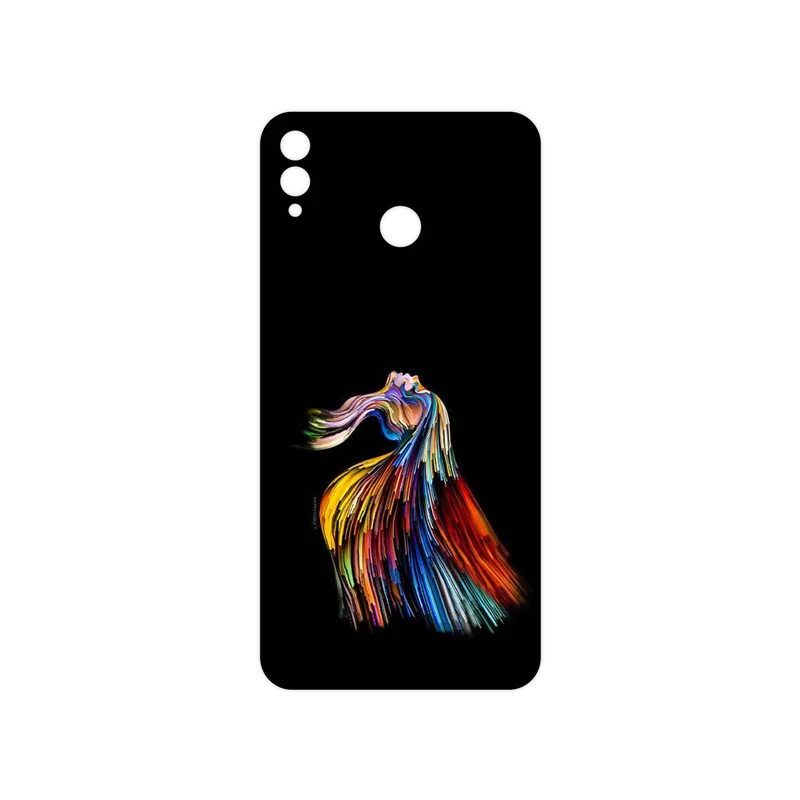 برچسب پوششی ماهوت مدل Rainbow Hair Digital Art مناسب برای گوشی موبایل آنر 8X Max