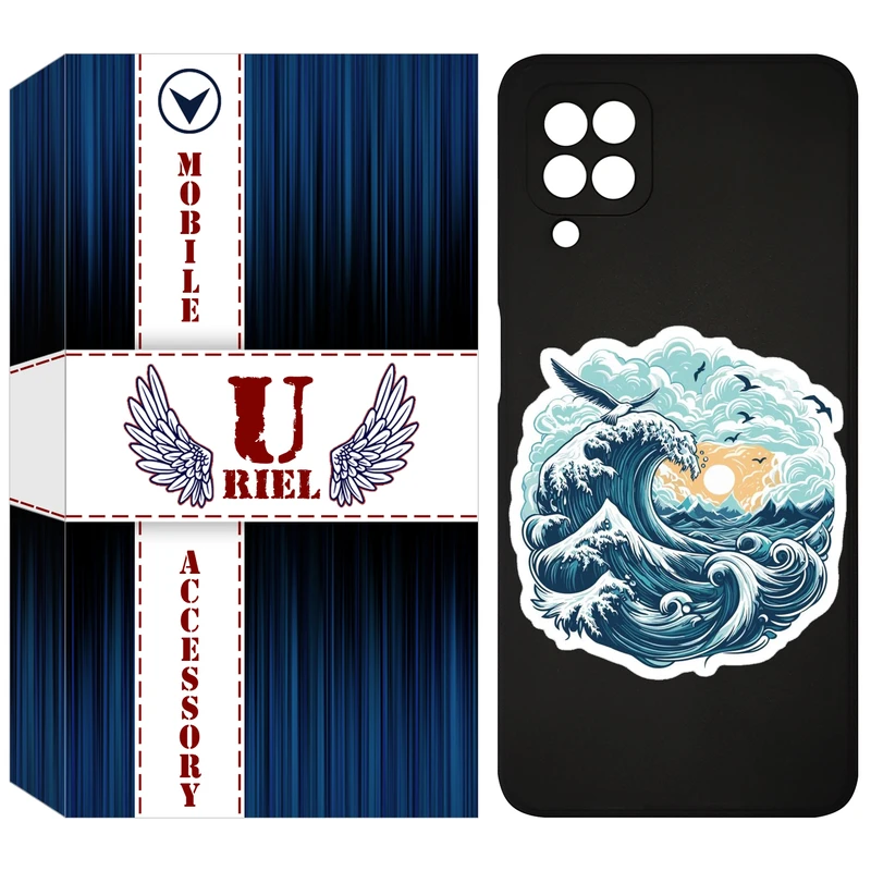 کاور یوریل مدل KSH کد 99 طرح موج دریا مناسب برای گوشی موبایل سامسونگ Galaxy A22 4G / M32 4G / M22 4G