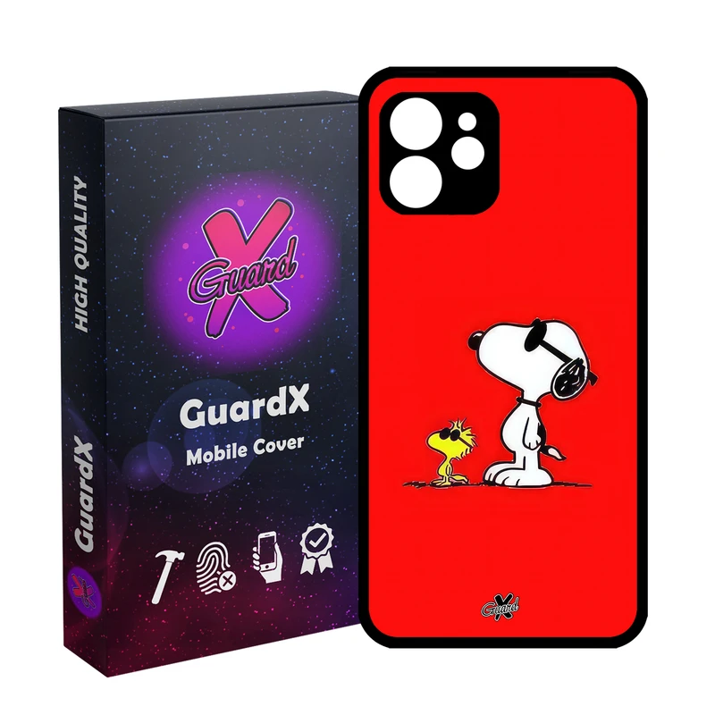 کاور گارد ایکس طرح اسنوپی مدل Glass10632 مناسب برای گوشی موبایل اپل iPhone 12