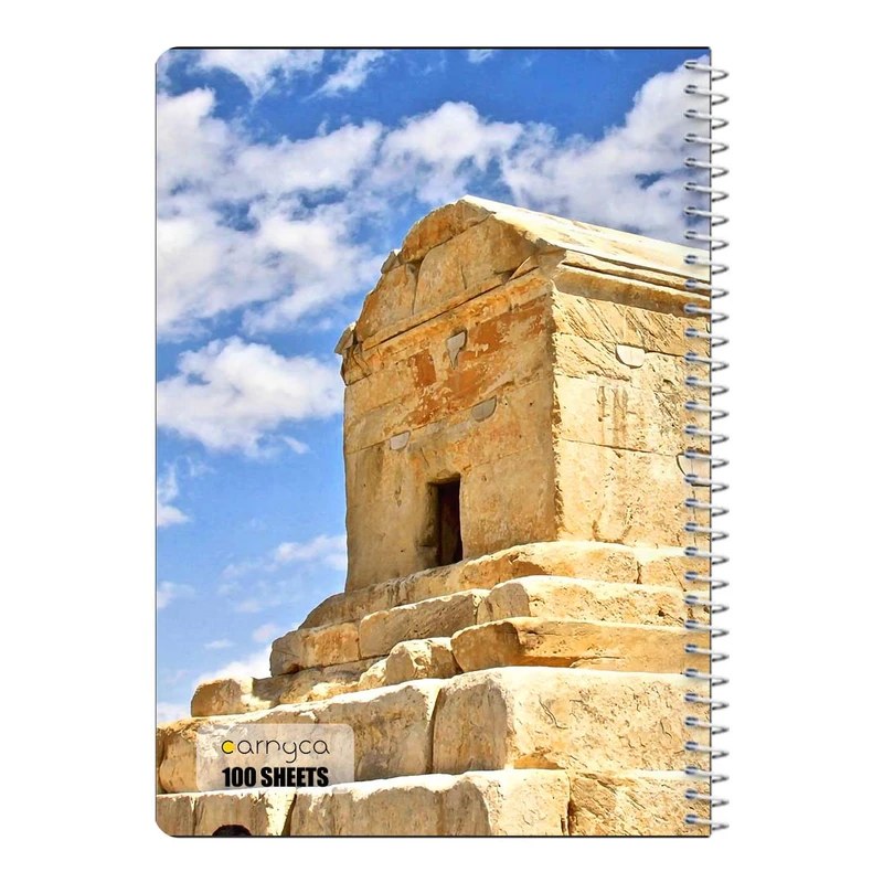دفتر شطرنجی 100 برگ سیمی کارنیکا طرح ایران Iran کد 42599