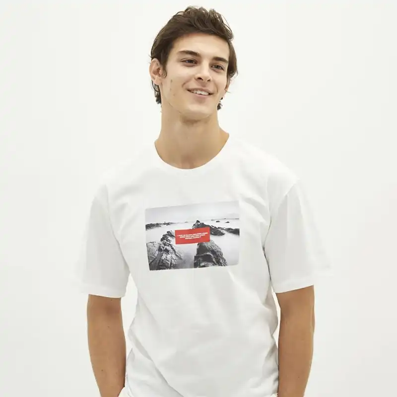 تی شرت آستین کوتاه مردانه ال سی وایکیکی مدل LC63082