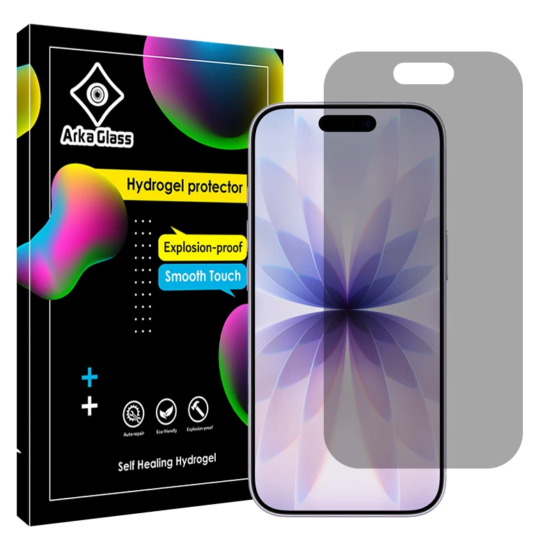 محافظ صفحه نمایش حریم شخصی آرکا گلس مدل Tough مناسب برای گوشی موبایل اپل iPhone 17