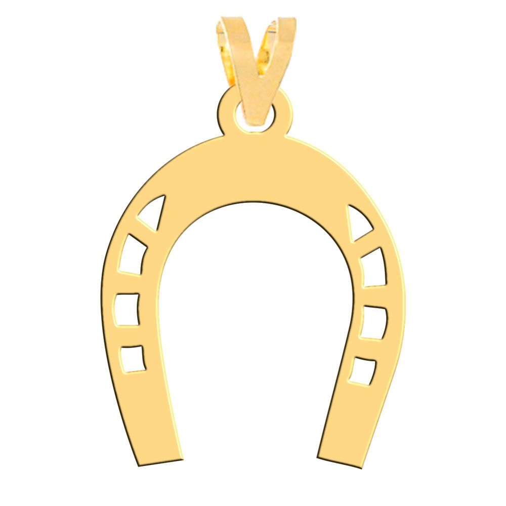 آویز گردنبند طلا 18 عیار زنانه فرشته مدل نعل اسب   WNL-000540 -  - 1