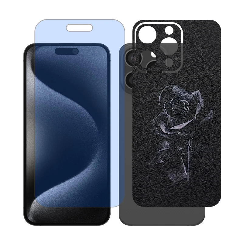 محافظ صفحه نمایش مات آنتی بلو گلس مدل Together مناسب برای گوشی موبایل اپل iPhone 16 Pro Max به همراه برچسب پوششی پشت گوشی