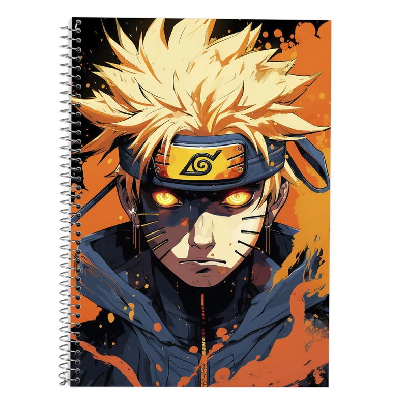 دفتر زبان 50 برگ مدوپد مدل سه خط طرح Naroto کد DF11287