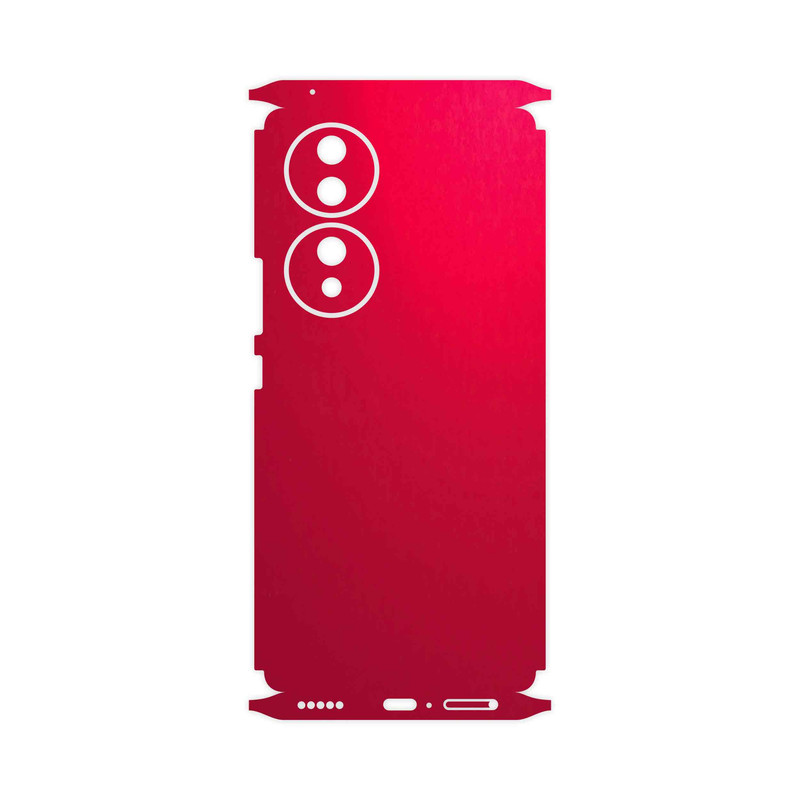 برچسب پوششی ماهوت مدل Matte-Warm-Red-FullSkin مناسب برای گوشی موبایل آنر 70