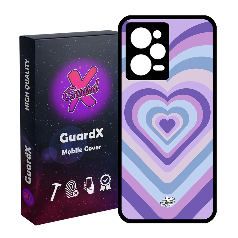 کاور گارد ایکس طرح قلب مدل Glass10534 مناسب برای گوشی موبایل شیائومی Redmi Note 12 Pro 5G/Poco X5 Pro 5G/Note 12 Pro Pro speed