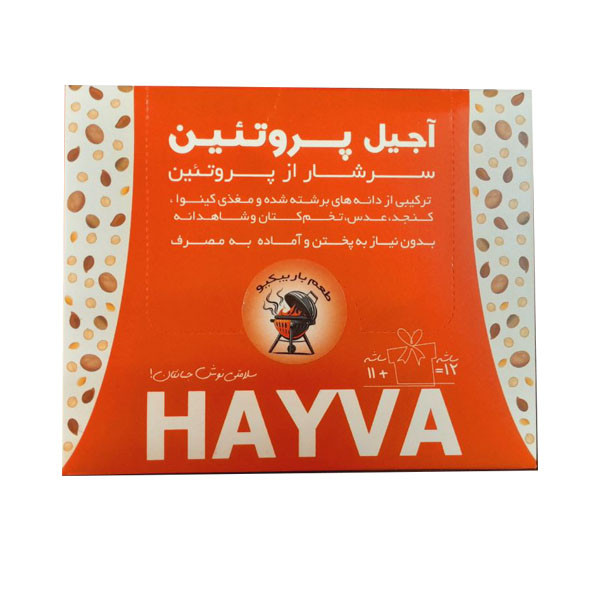 بار آجیل پروتئین طعم باربیکیو هایوا - 265 گرم