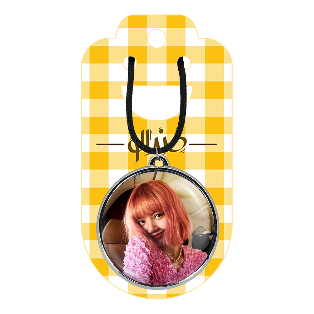 گردنبند خندالو مدل لیسا بلک پینک کد 1422814234