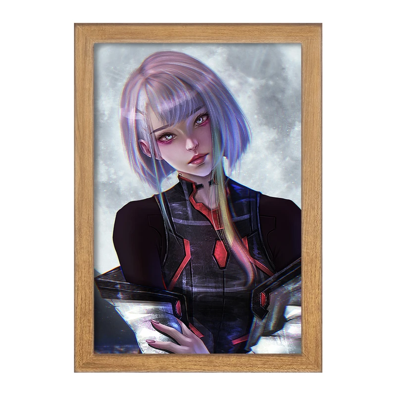 تابلو خندالو مدل لوسی انیمه سایبر پانک Cyberpunk  کد 22443