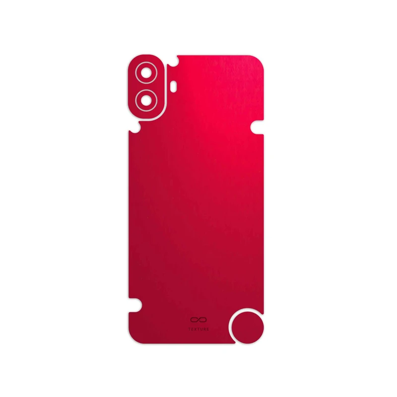 برچسب پوششی ماهوت مدل Matte-Warm-Red مناسب برای گوشی موبایل ناتینگ CMF Phone 1