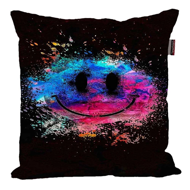 کوسن پاد آفرین مدل فانتزی طرح ایموجی رنگی کد p1204