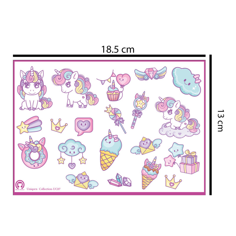 برچسب میو استیکر مدل تک شاخ یونیکورن کد UC07