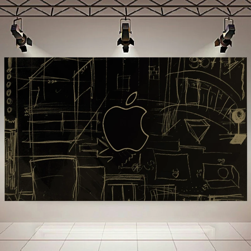 پوستر پارچه ای طرح اپل مدل Apple Sketch کد AR19160