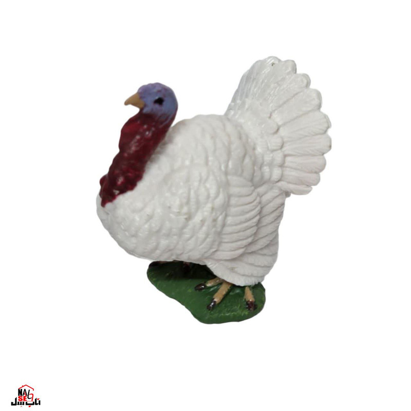 فیگور ناب سل مدل بوقلمون کد WHITE TURKEY NAAB024 ارتفاع 5 سانتی متر