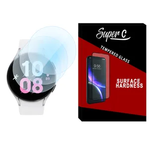 محافظ صفحه نمایش شیشه ای سوپرسی مدل SH-SC مناسب برای ساعت هوشمند سامسونگ Galaxy Watch 5 44mm بسته سه عددی