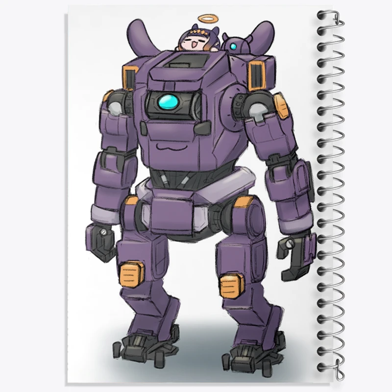 دفتر نقاشی 50 برگ خندالو طرح بازی تایتان فال (Titanfall) کد 32628