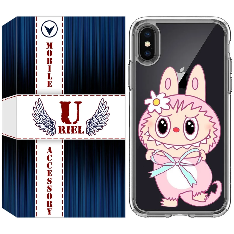 کاور یوریل مدل Clear کد 146 طرح لبوبو Labubu مناسب برای گوشی موبایل اپل iPhone X / XS