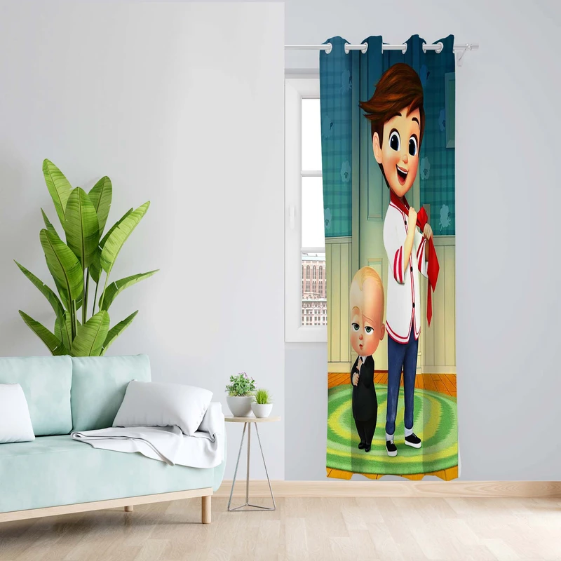 پرده طرح boy مدل مخمل پانچی کد 1729 z سایز 140x200 سانتی متر