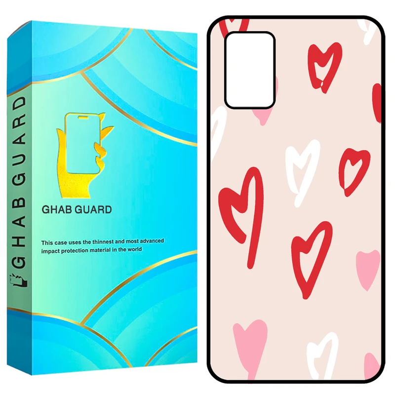 کاور قاب گارد طرح قلب مدل GCHPA03S مناسب برای گوشی موبایل سامسونگ Galaxy A02s / M02s / A03s 