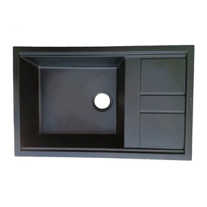 سینک ظرفشویی گرانیت توکار یک لگنه مدل mak_b80