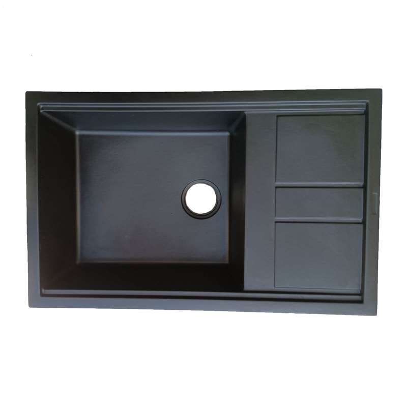 سینک ظرفشویی گرانیت توکار یک لگنه مدل MAK_B80