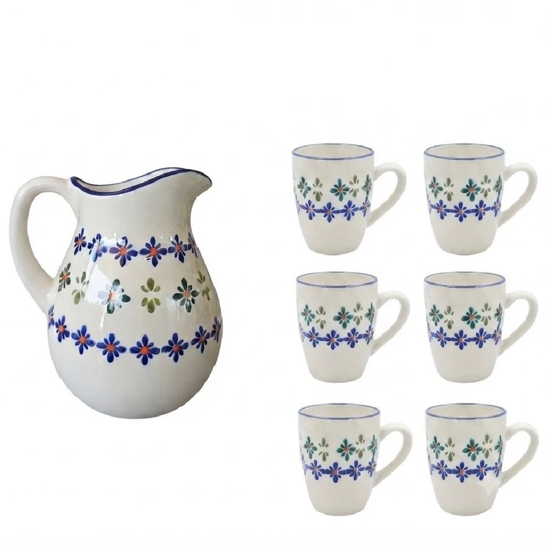 سرویس پارچ و لیوان 7 پارچه مدل Golpanbe 
