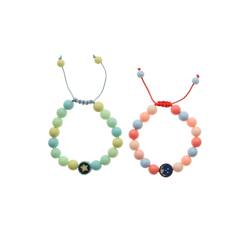 دستبند دلنار گالری مدل ماه و ستاره بسته 2 عددی