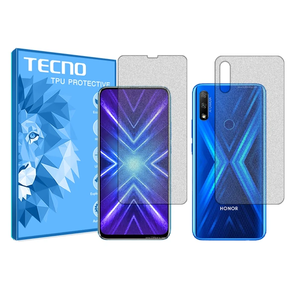 محافظ صفحه نمایش مات تکنو مدل HyMTT مناسب برای گوشی موبایل آنر 9X به همراه محافظ پشت گوشی