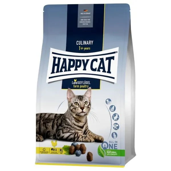 غذا خشک گربه هپی کت مدل Culinary Adult Farm Poultry وزن 1300 گرم
