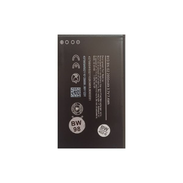 باتری موبایل مدل BN-02 ظرفیت 2000 میلی آمپر ساعت مناسب برای گوشی موبایل نوکیا X L