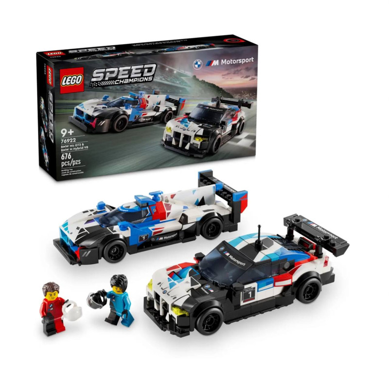 لگو 676 تکه سری Speed مدل BMW M4 GT3 & BMW M Hybrid V8 Race Cars کد 76922