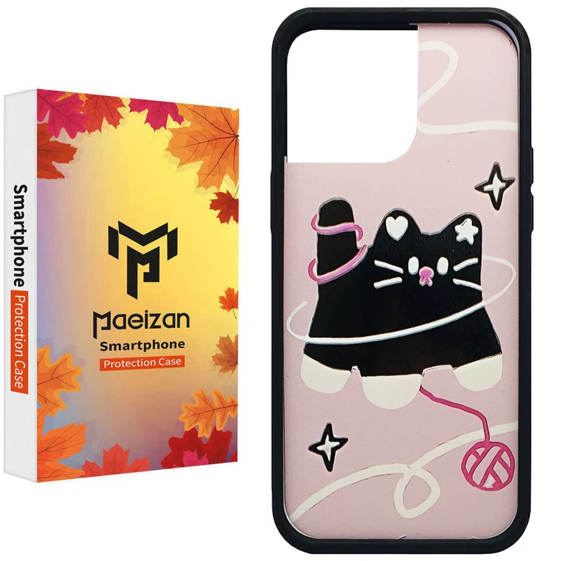 کاور پاییزان مدل گربه کاموایی طرح لاکچری مناسب برای گوشی موبایل اپل IPhone 13 Pro