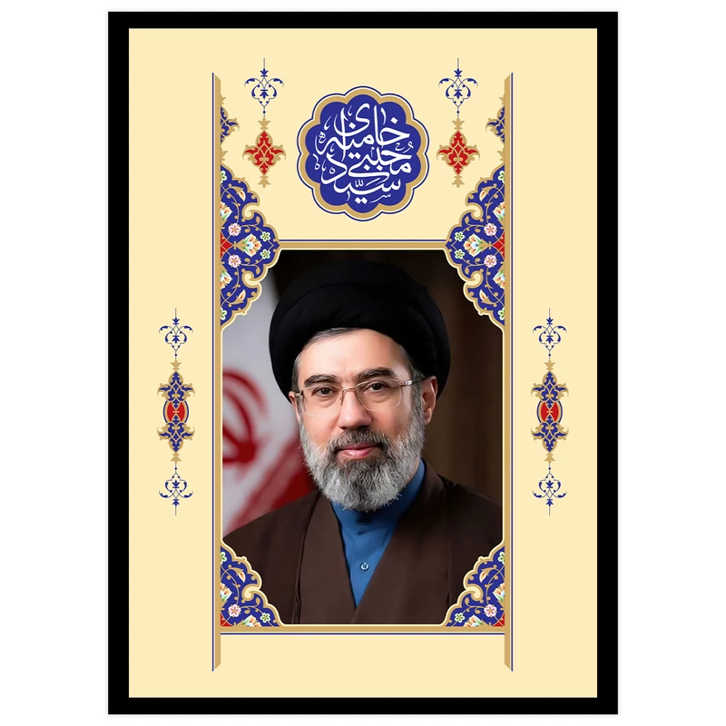 تابلو بکلیت طرح رهبر حضرت آیت الله سید مجتبی خامنه ای مدل DY1203 فریم مشکی