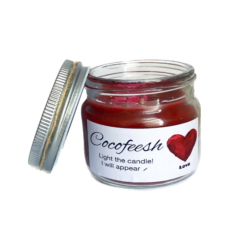 شمع دست ساز مدل معطر عشق