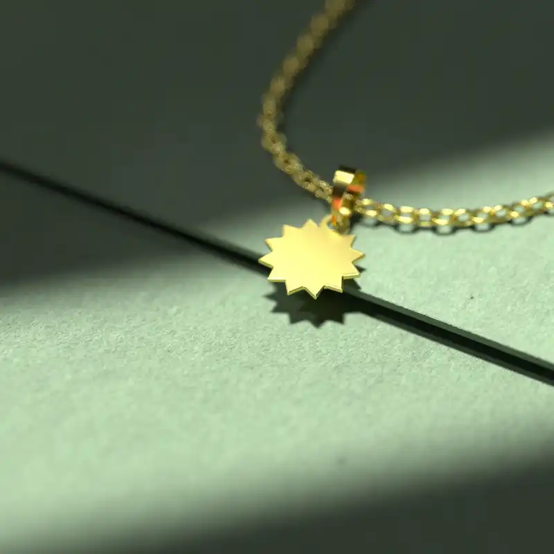 گردنبند طلا 18 عیار زنانه مدوپد مدل ستاره کد A3-1-1025