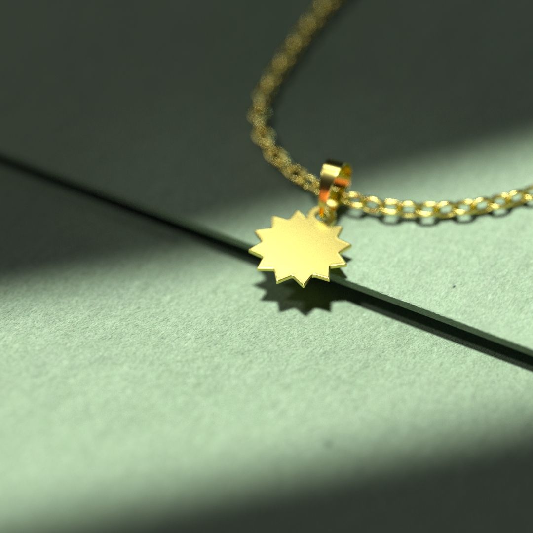 گردنبند طلا 18 عیار زنانه مدوپد مدل ستاره کد A3-1-1025 - - 2