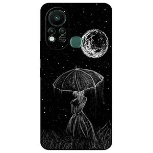 Megafone Girl and Moon 1369 Cover For Infinix Hot 11s