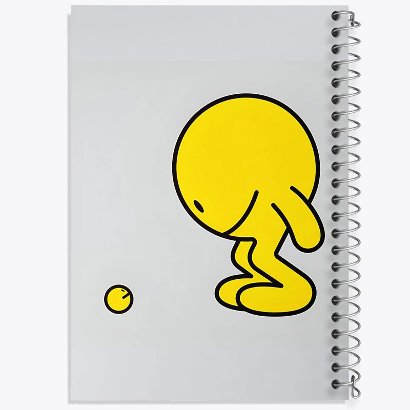 دفتر مشق 100 برگ خندالو طرح شکلک بامزه کد N2930