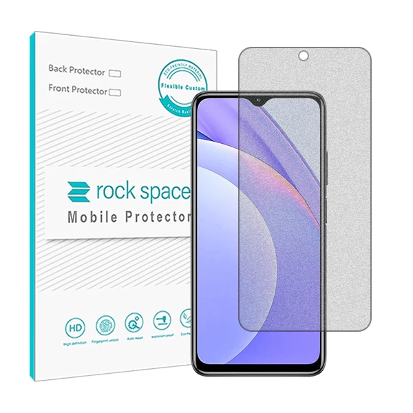 محافظ صفحه نمایش مات راک اسپیس مدل HyMTT مناسب برای گوشی موبایل شیائومی Redmi Note 9 4G