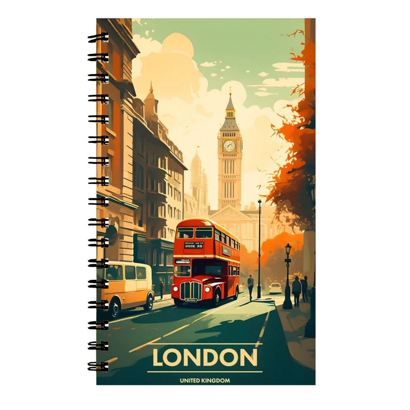 دفتر نت موسیقی 40 برگ طرح لندن کد 201